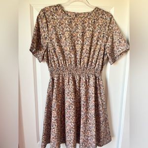Floral Print A-Line Dress